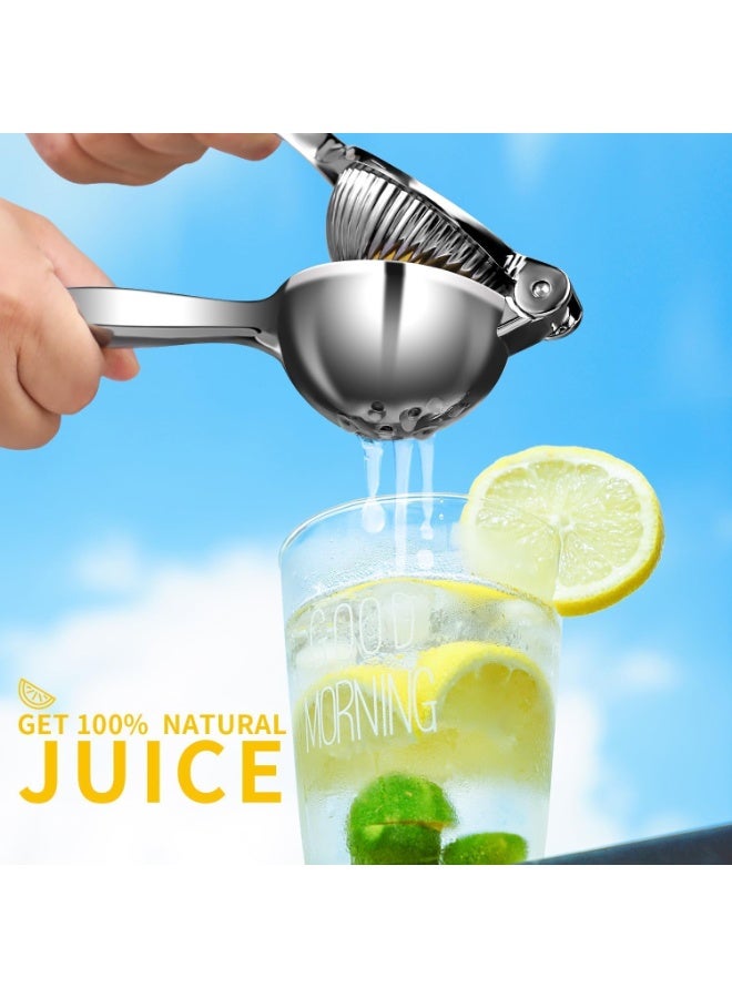 CLENEA Lemon Squeezer, Heavy Duty Lemon Juicer, Stainless Steel Lime Squeezer, Manual Citrus Press, Orange Juicer Handheld, Hand Press Fruit Juicer, Exprimidor De Limones - Image 4